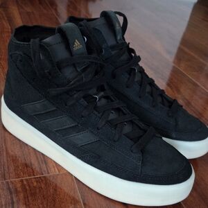 Adidas Men's Black Suede Znsored Sneakers
